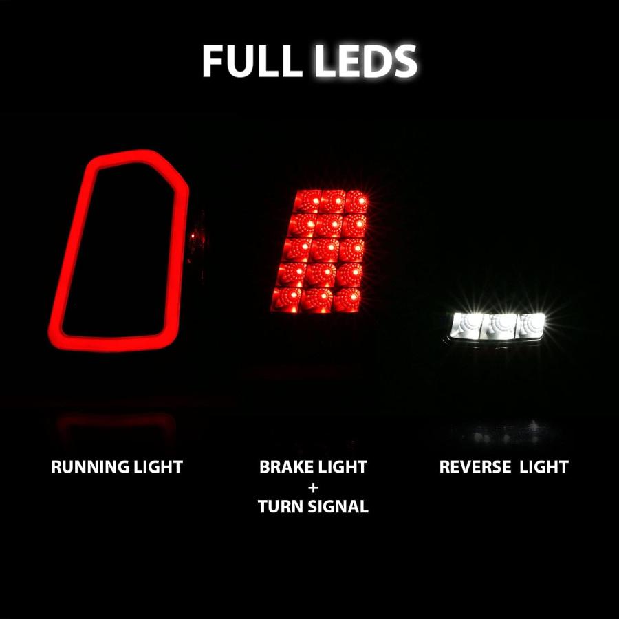 【並行輸入品】AmeriLite フルインテンス LEDテールライト ブレーキとレスバース パーキングライトバー 2011-2014年式クライスラー3_7