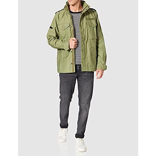 Superdry Mens Crafted M65 Jacket, Popper And Zip Fastening, Popp 並行輸入品｜good-face｜05