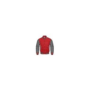 【並行輸入品】Ahint co Letterman Baseball Varsity Jacket Genuine Leather Sleevの画像