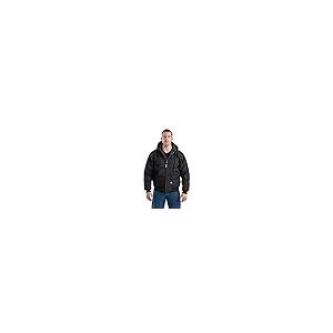 【並行輸入品】Berne Men's ICECAP Insulated Hooded Jacket, XL, Regular, Blackの画像