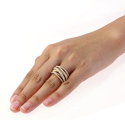 【並行輸入品】DoubleAccent 925 Sterling Silver Ring Women 14K Gold OR Rose Gol_9
