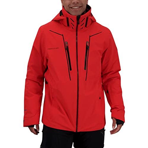 【並行輸入品】Obermeyer Men's Standard Iba Down Hybrid Jacket, Brakelight, 2XLの画像