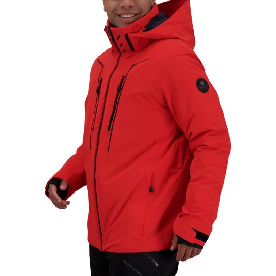 【並行輸入品】Obermeyer Men's Standard Iba Down Hybrid Jacket, Brakelight, 2XLの画像