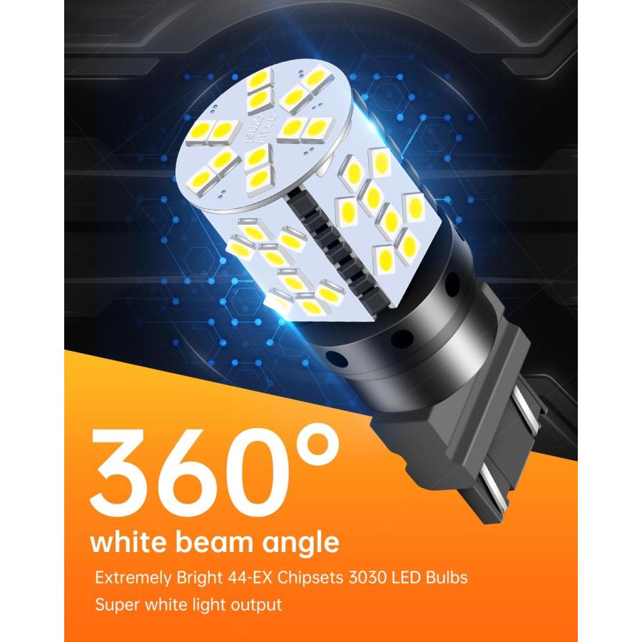 【並行輸入品】LUYED 2 X 2700ルーメン 非常に明るい 3157 3030 44-EX チップセット 3056 3156 3057 3157の画像