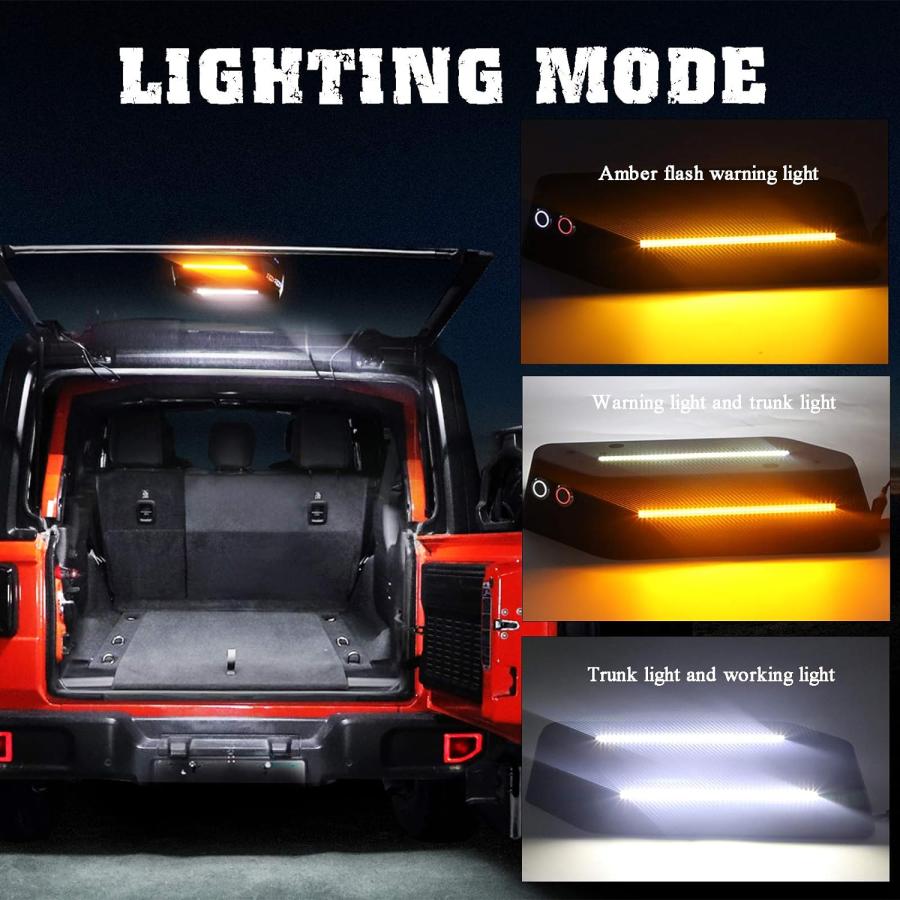 【並行輸入品】AUDEXEN LED Trunk Light Compatible with Jeep Wrangler JL 2018-2020の画像