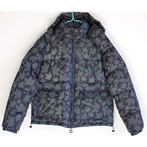 【並行輸入品】LZLRUN Rainbow Maple Leaf Reflective Winter Jacket Coat Men Thicの画像