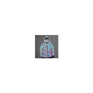 【並行輸入品】LZLRUN Rainbow Maple Leaf Reflective Winter Jacket Coat Men Thicの画像
