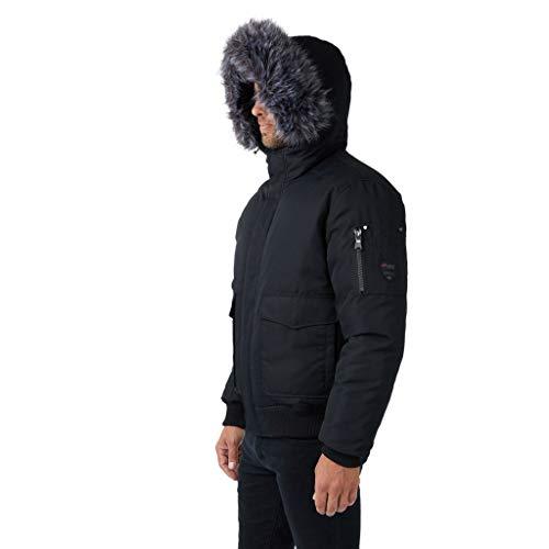 【並行輸入品】Pajar Men’s Lucas Down Bomber Jacket with Faux Fur Hoodの画像