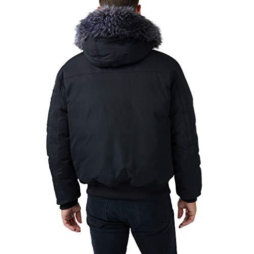 【並行輸入品】Pajar Men’s Lucas Down Bomber Jacket with Faux Fur Hoodの画像