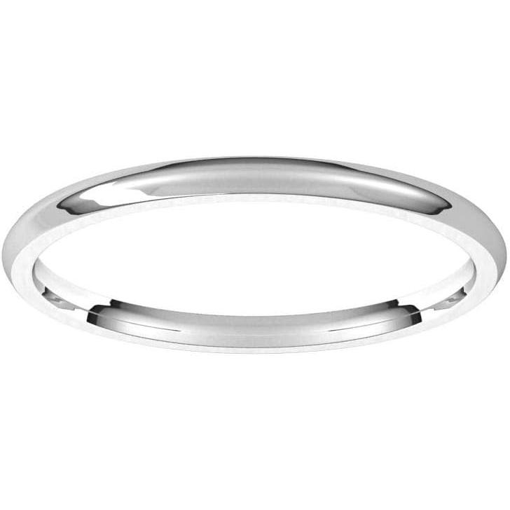 【並行輸入品】ソリッドパラジウム 1.5mm 快適フィット 結婚指輪 リング クラシック プレーン トラディショナル - サイズ6.5  パラジウムの画像