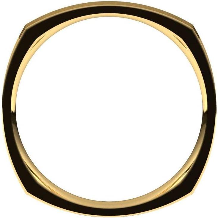 【並行輸入品】スクエアサイド 結婚指輪 快適フィット ソリッド925スターリングシルバー リアル10k 14k 18k イエローゴールド ホワイトゴーの画像