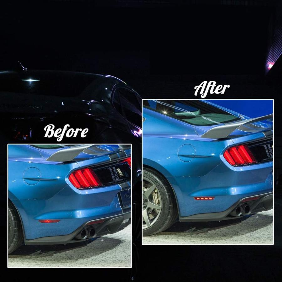 【並行輸入品】JDMTECH スモークレンズ レッドLEDランプ リアバンパーサイドマーカーライト 2010 2011 2012 2013 2014フの画像