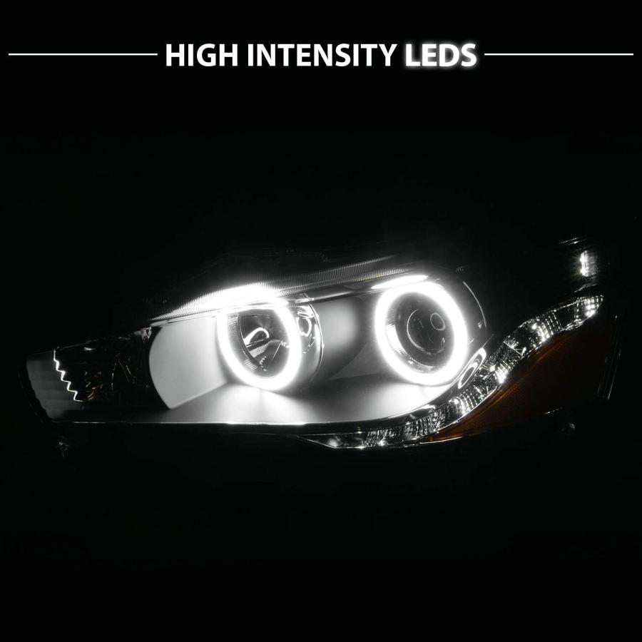 【並行輸入品】AmeriLite 2008-2020 三菱 ランサー/Evo X デュアル Xtreme LED ハロライト バー ブラック プロジェの画像