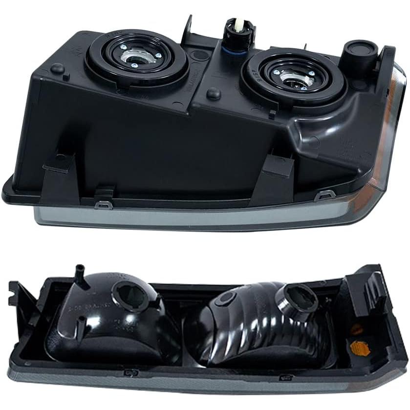 【並行輸入品】スモークレンズヘッドライトアセンブリ4個 シボレー2003-2006 アバランチ\u0026シルバラード 1500 2500 3500 ドライバーの画像