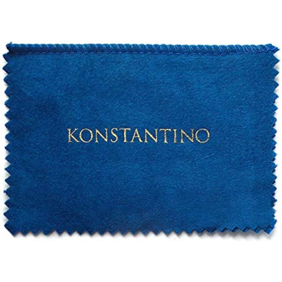 【並行輸入品】Konstantino メンズ スターリングシルバー&18Kゴールド刻印リング サイズ11の画像