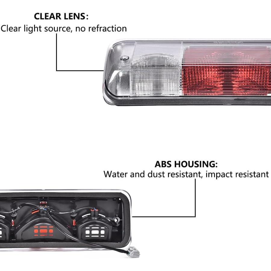 【並行輸入品】ハイマウント LED サードブレーキライト カーゴランプ 交換用 フォード F150 F-150 2004-2008 スモークド LED_3