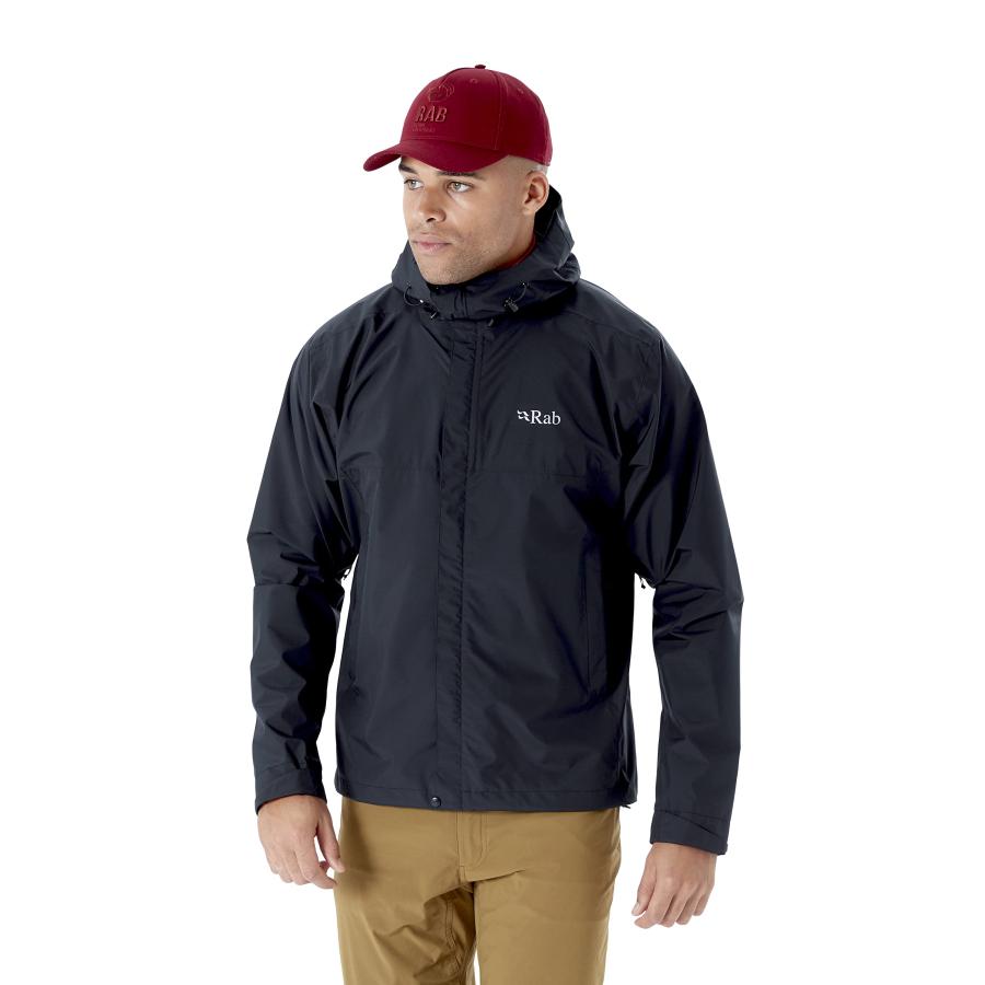 【並行輸入品】[Rab] ラブ ダウンポーエコジャケット メンズ M(JPNサイズL) ブラック 黒 RAB Men's Downpour Ecの画像