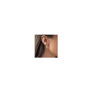【並行輸入品】14K ゴールド ダイヤモンドカット 8mm ボール フィッシュフック ダングルイヤリング レディース， イエローゴールド， キュ_8
