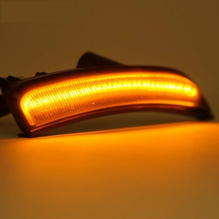 【並行輸入品】2015-2019 Chrysler 300 フロント\u0026リアスモークレンズ LED サイドマーカーライト 4個の画像