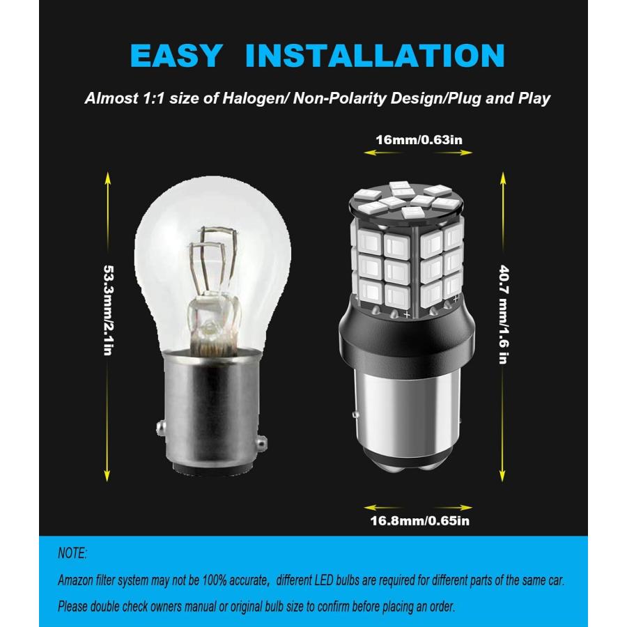 【並行輸入品】Serundo Auto 1157 Led Bulb  Super Bright 12V 24V 39-SMD 2057 2357 75_1