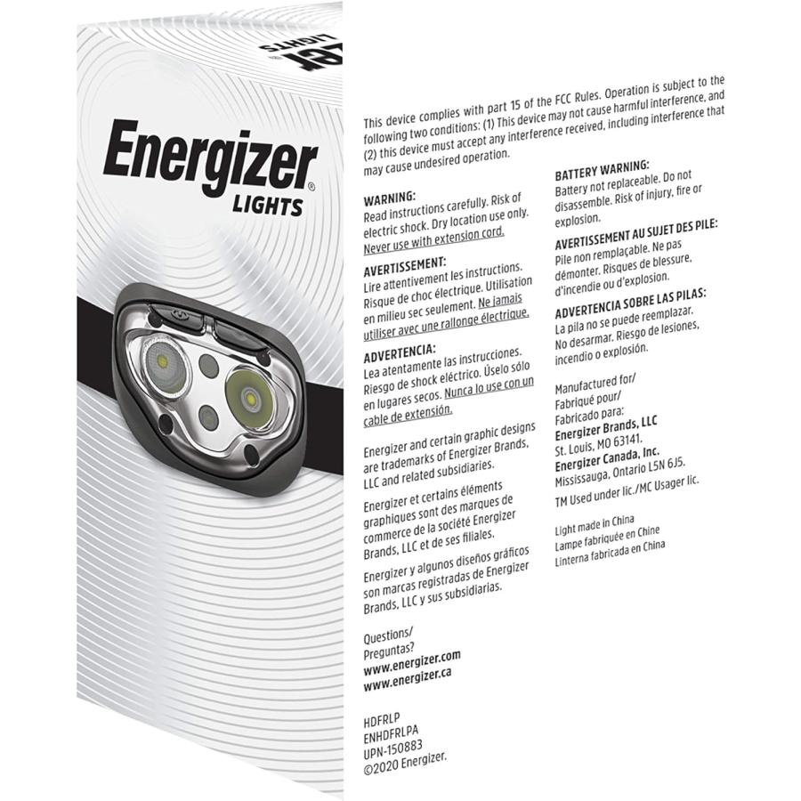 Energizer Rechargeable LED Headlamp Pro400  IPX4 Water Resistant  High-Powered Bright LED  Multiple Light Modes  Best Headlight for Camping  Runnin｜good-face｜09