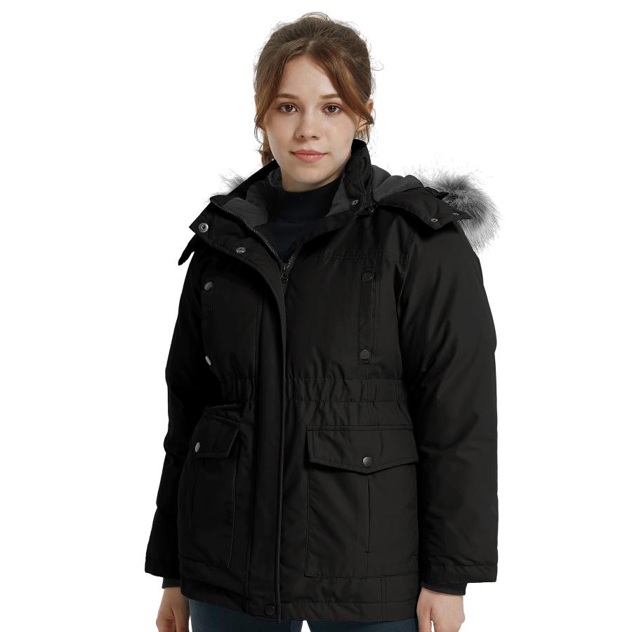 【並行輸入品】Wantdo Girl's Breathable Winter Coat Thick Fleeced lined Pufferの画像