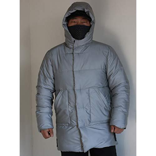 【並行輸入品】LZLRUN Rainbow Reflective Winter Down Jacket Coat Thick Warm Cotの画像