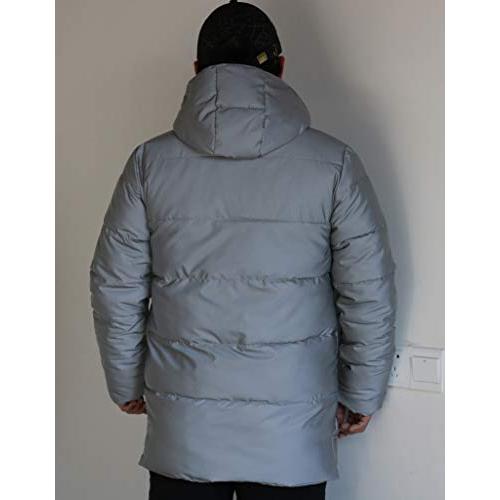 【並行輸入品】LZLRUN Rainbow Reflective Winter Down Jacket Coat Thick Warm Cotの画像