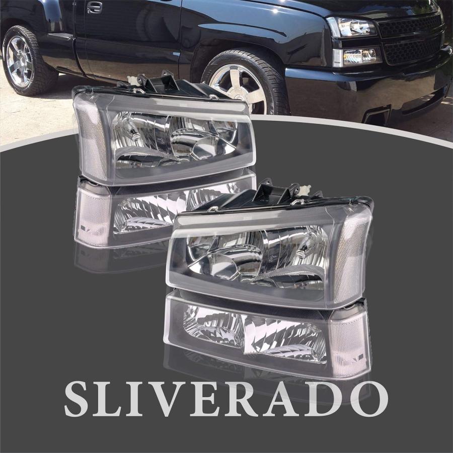 【並行輸入品】A\u0026P ヘッドライトアセンブリ 03-06 Avalanche Silverado 1500 1500HD 2500 2500HD 35の画像