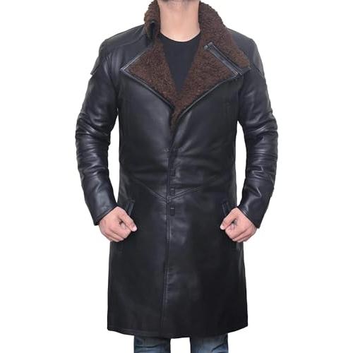 【並行輸入品】SBRM Ryan Gosling Blade Runner 2049 genine Leather Trench Coat (の画像