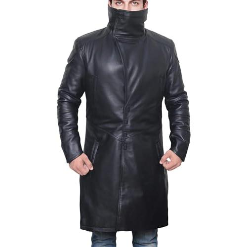 【並行輸入品】SBRM Ryan Gosling Blade Runner 2049 genine Leather Trench Coat (の画像