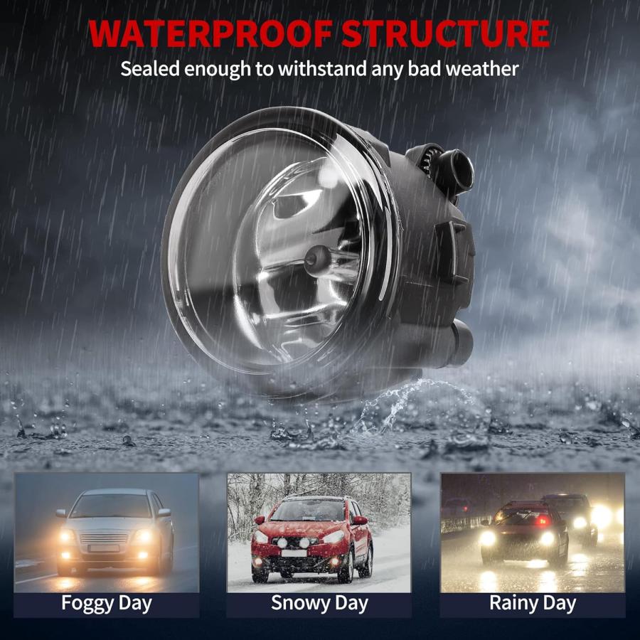 【並行輸入品】YITAMOTOR Fog Lights Compatible with 2011 2012 2013 Rogue 2014-2015の画像