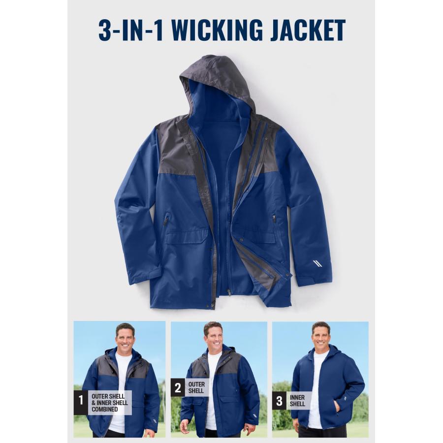 【並行輸入品】KingSize KS Sport Men's Big & Tall Ks Sport 3 in 1 Trident Jackeの画像