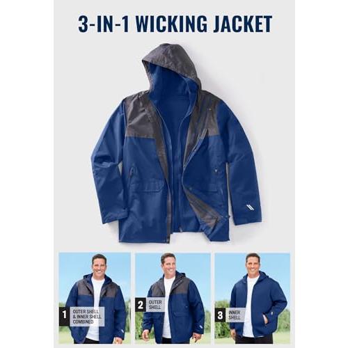 【並行輸入品】KingSize KS Sport Men's Big & Tall Ks Sport 3 in 1 Trident Jackeの画像