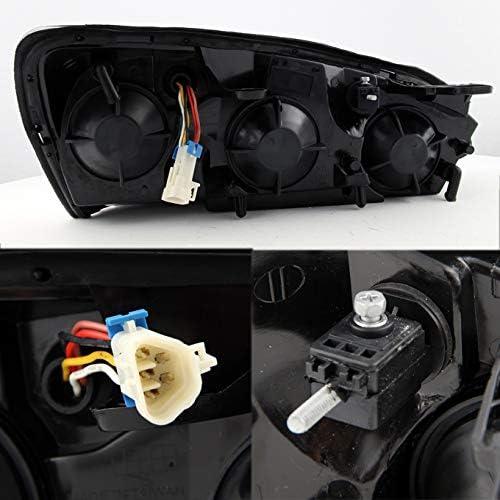 【並行輸入品】Chevy Malibu OE交換用ブラックベゼルヘッドライト ドライバー/助手席ヘッドランプペア　_1