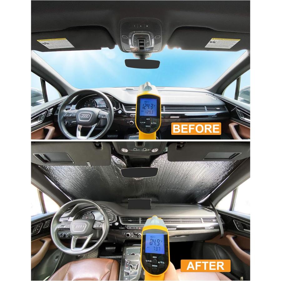 【並行輸入品】YelloPro 自動車後部テールゲートウィンドウサンシェード カスタムフィット ダッジ・ラム プロマスターシティ - 2015 201_7