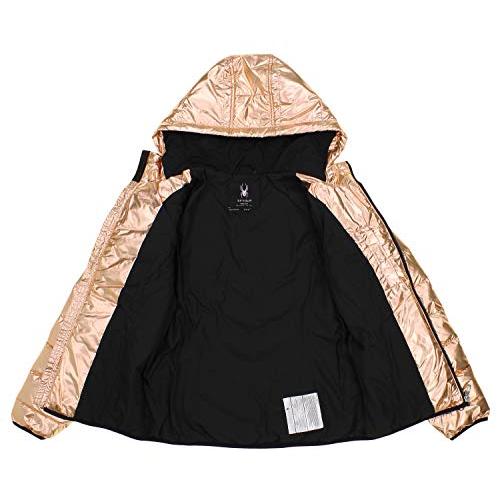 【並行輸入品】Spyder Women's Alyce Short Puffer Jacket, Rose Gold Largeの画像