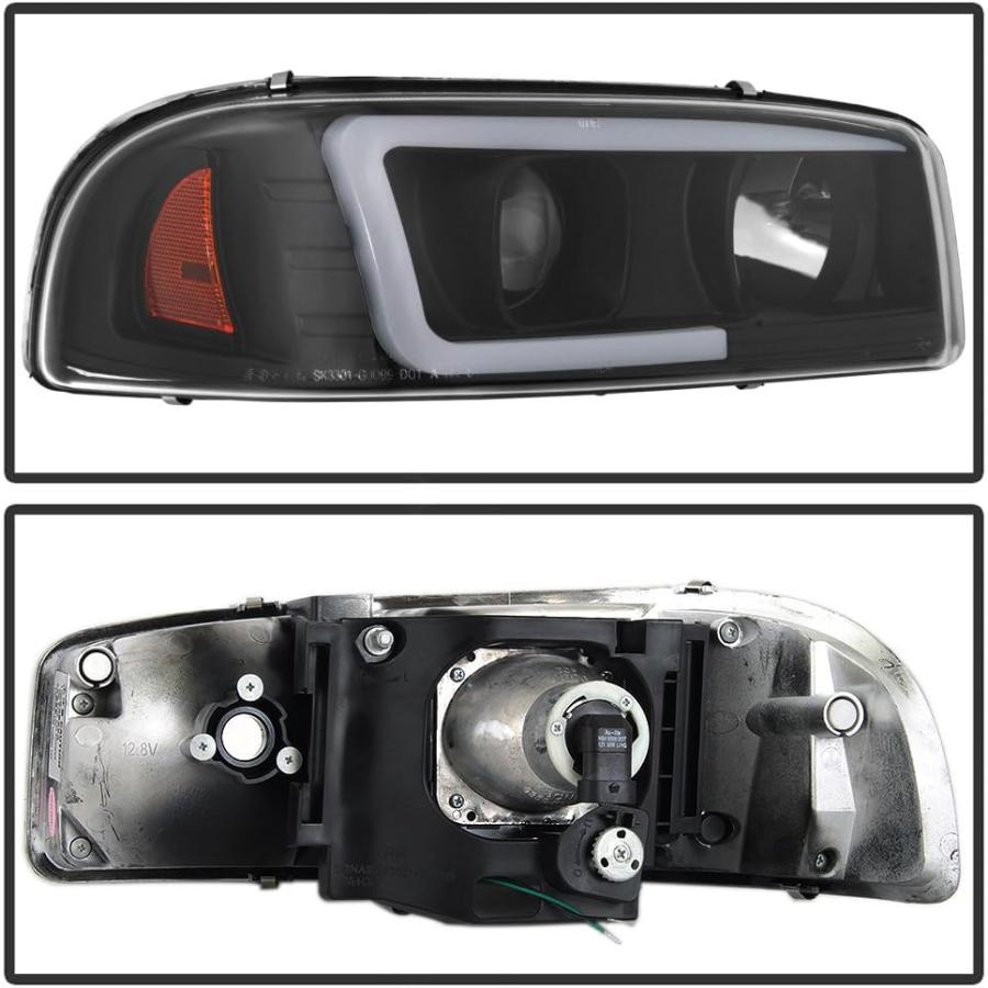 【並行輸入品】ACANII - 1999-2006 GMC Sierra 1500 2500 Yukon Denali XL ブラック LED チューの画像