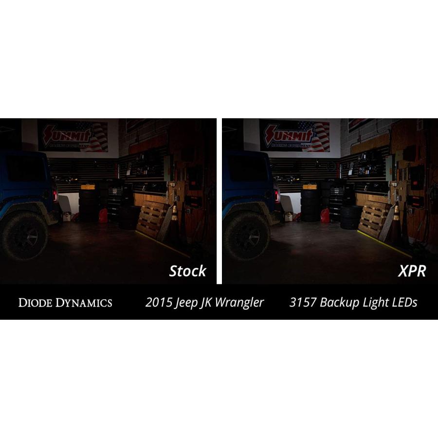 【並行輸入品】ダイオード ダイナミクス バックアップLED Jeep Wrangler 2007-2017 (ペア) 3157 XPR対応の画像