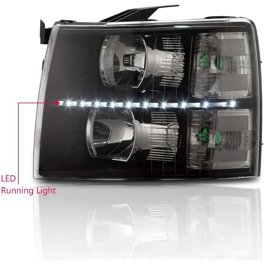 【並行輸入品】G-PLUS LED DRLヘッドライト 2007-2013 シボレー シルバラード 1500/2007 2008 2009 2010_1