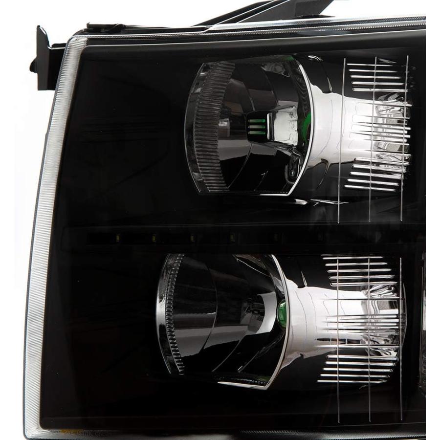 【並行輸入品】G-PLUS LED DRLヘッドライト 2007-2013 シボレー シルバラード 1500/2007 2008 2009 2010_3