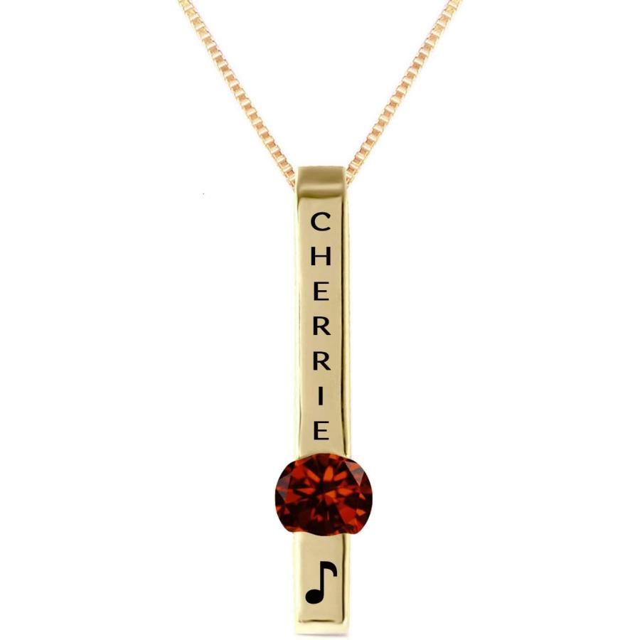 【並行輸入品】Galaxy Gold GG Custom Name Gold Bar Vertical Solid 14k Gold Personalの画像
