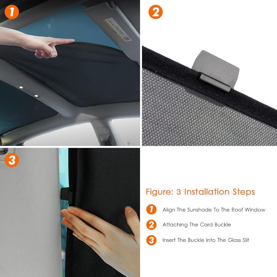 【並行輸入品】TopLight Upgrade Tesla Model 3 Sunshades 2022 2021 Premium Frontの画像