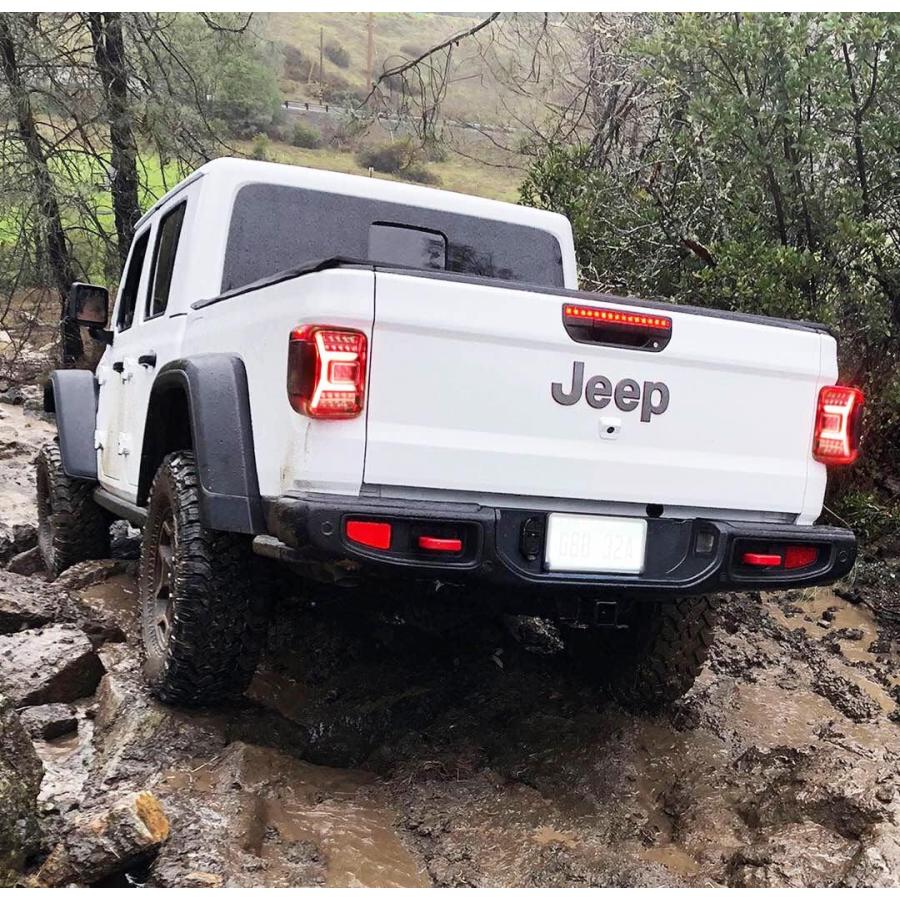 【並行輸入品】WOLFSTORM LEDテールライト 2019-2023 Jeep Gladiator JT 2019 2020 2021 2022の画像