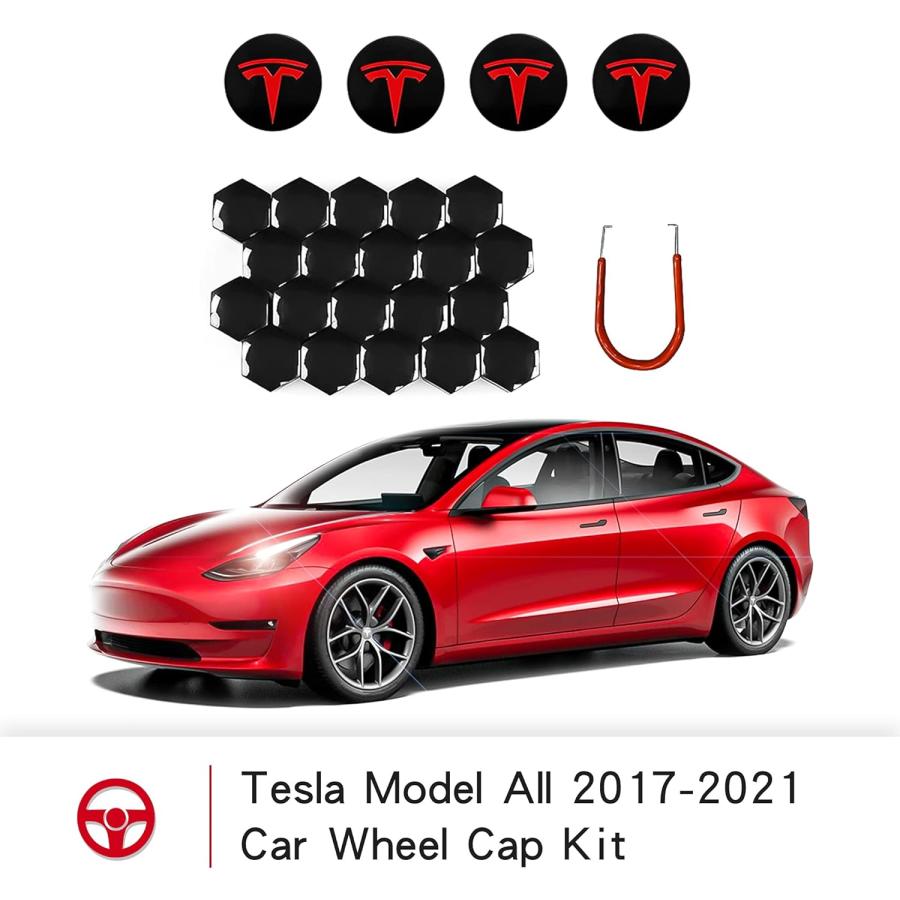 テスラモデルY(2020-2023年)対応 カーボンミラーカバーキャップ2PCS