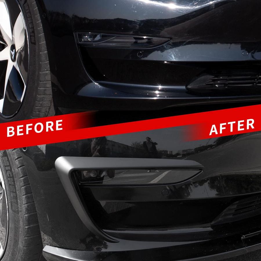 【並行輸入品】Xipoo Fog Light Trim Compatible with Tesla Model 3 Fog Light Trim Fr_1