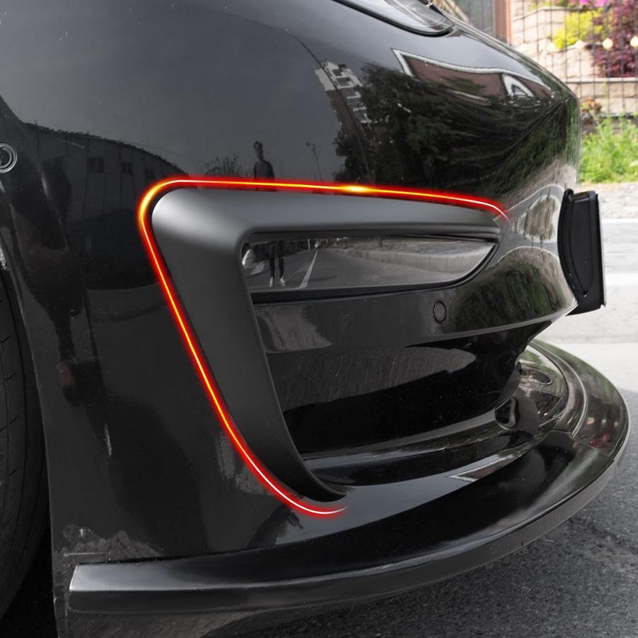 【並行輸入品】Xipoo Fog Light Trim Compatible with Tesla Model 3 Fog Light Trim Fr_2