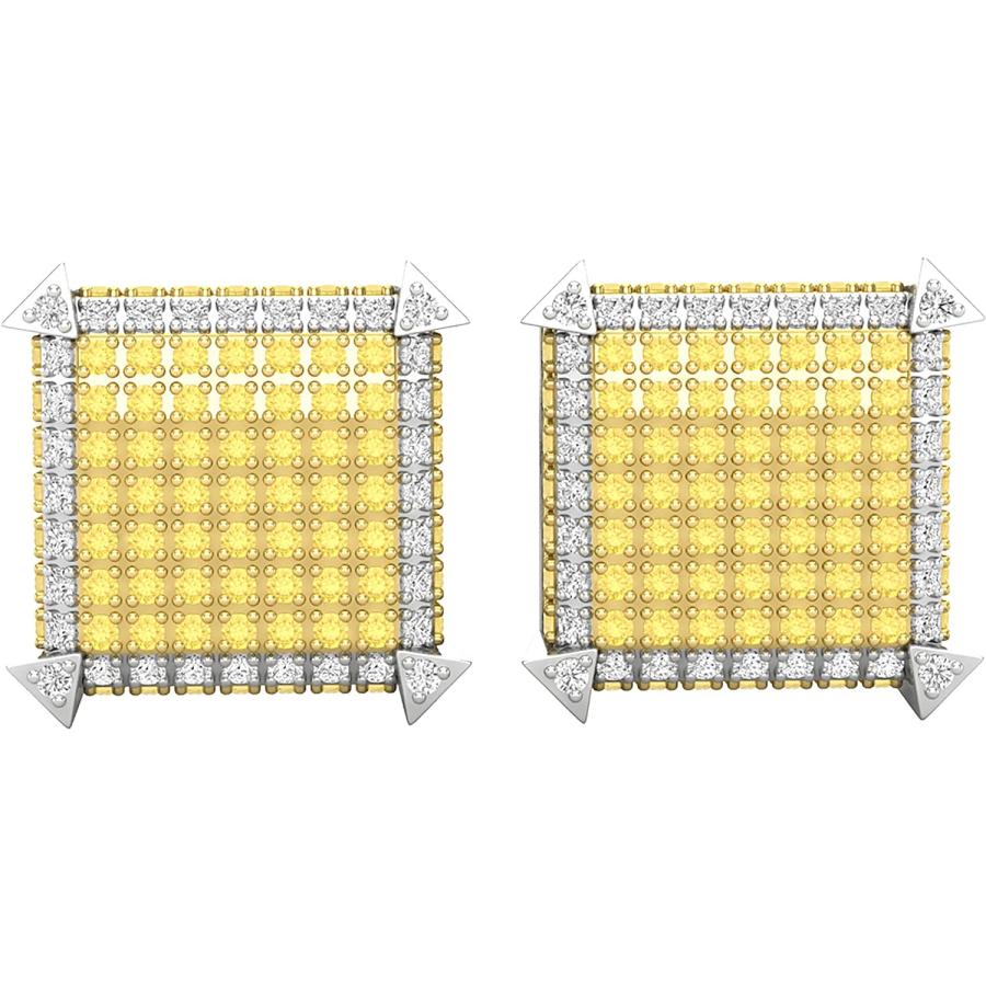 【並行輸入品】Dazzlingrock Collection(ダズリングロック コレクション) 1.35カラット(ctw)ラウンドイエロー&ホワイトダの画像