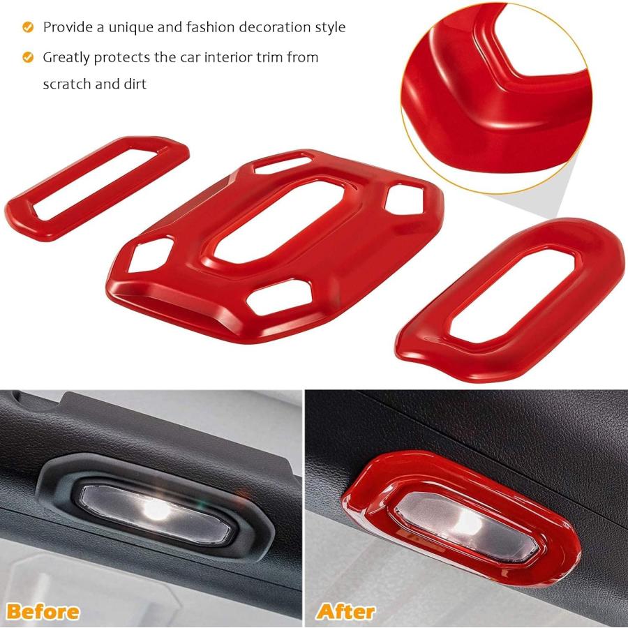 【並行輸入品】XianFeng Car Front Middle Rear Reading Light Panel Cover Decor Trimの画像