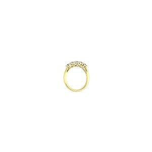 【並行輸入品】1カラット 5ストーン ダイヤモンド 結婚指輪 14K ゴールド, 金属 金属。 ストーン, ダイヤモンド FINEROCK 1の画像